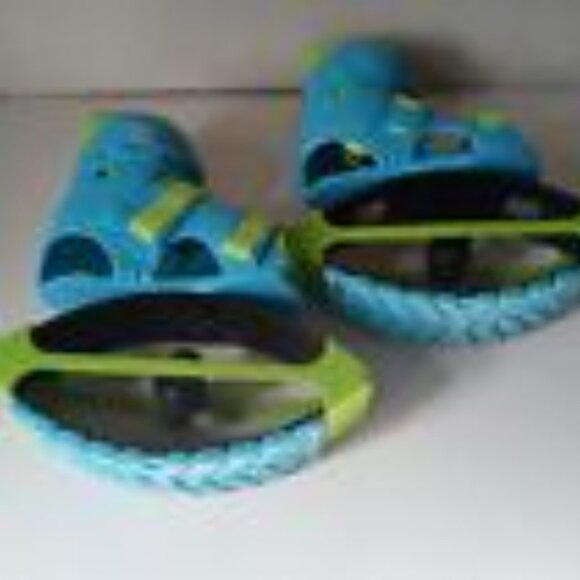 Madd Gear Boosters Bouncing Boots light blue/gre -Age 5+ Kangaroo Jumping Boots - Picture 2 of 6